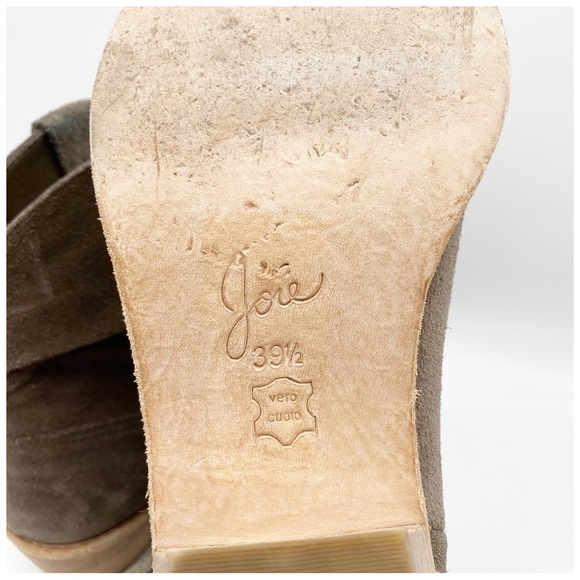 Joie Keaton Gray Suede Fringe Booties Size 39.5 - Picture 14 of 14